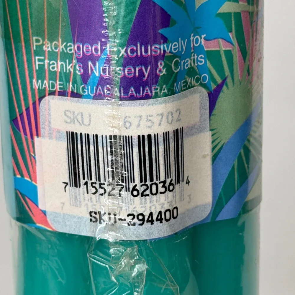 Vintage Home Decor Taper Candles 7‎ Inch Pink and Teal 7 Packs Frank's Nursery